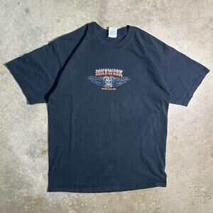 Vintage Y2K 2006 Front and Back Graphic Biker Tee Mens Large Daytona Beach Shirt